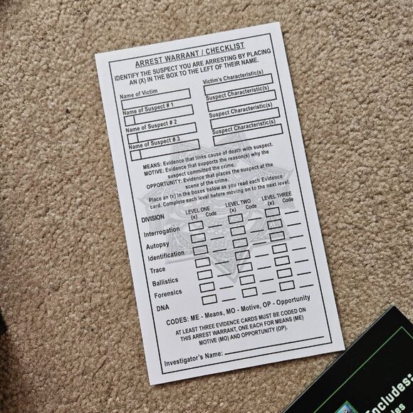 CSI: Crime Scene Investigation - 4 New Crime Stories - Board Game 2004 - Picture 6 of 12